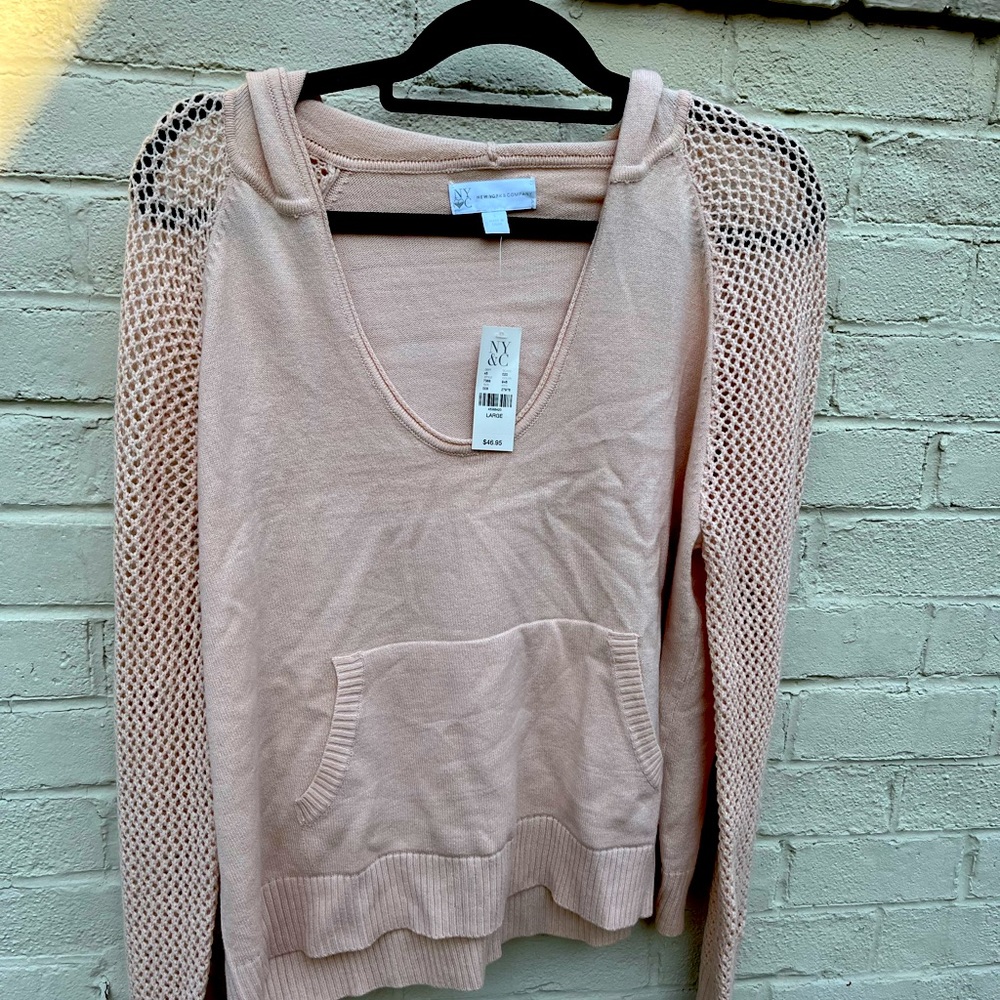 Pink Hooded Sweater